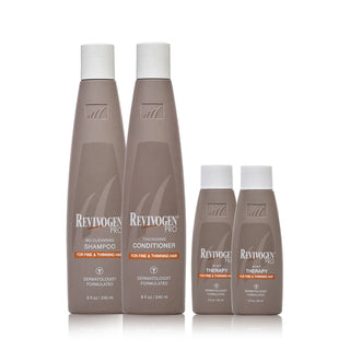PRO Essentials Bio-Cleansing Shampoo & Thickening Conditioner & Scalp Therapy Serum Kit - 60 Day Supply