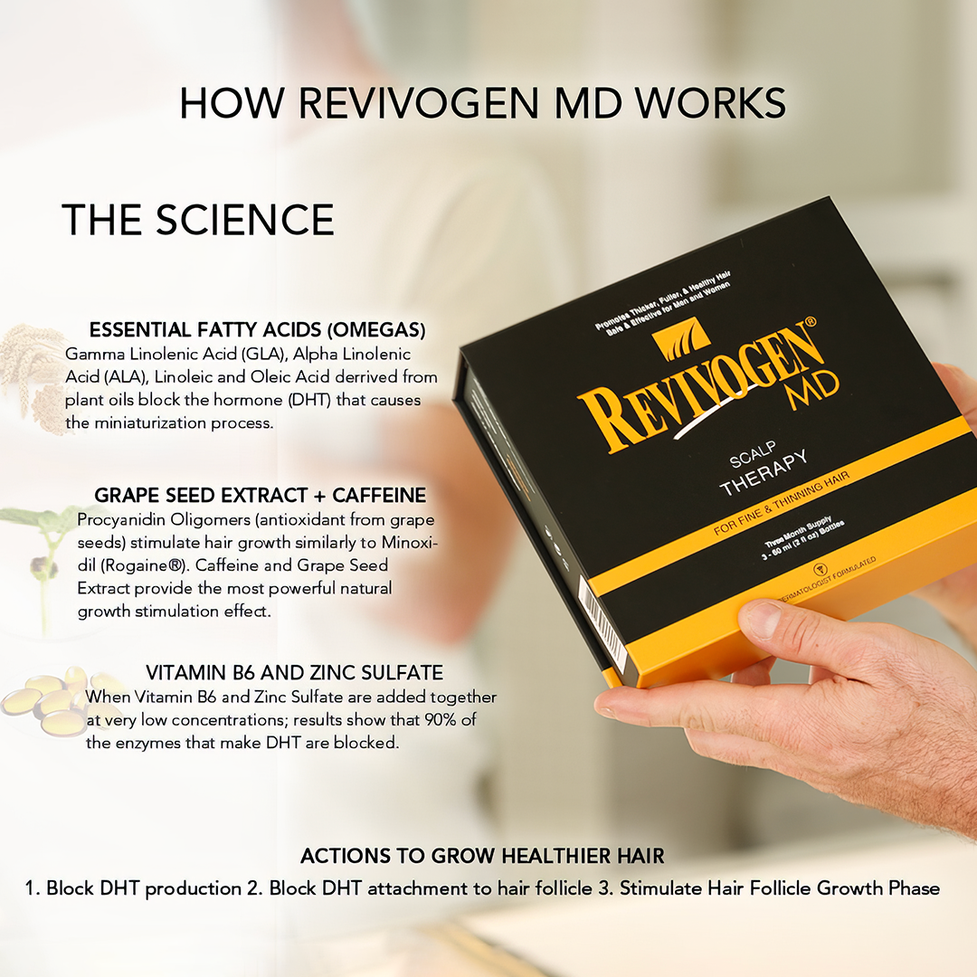 Kit de terapia capilar para el cuero cabelludo de 90 días