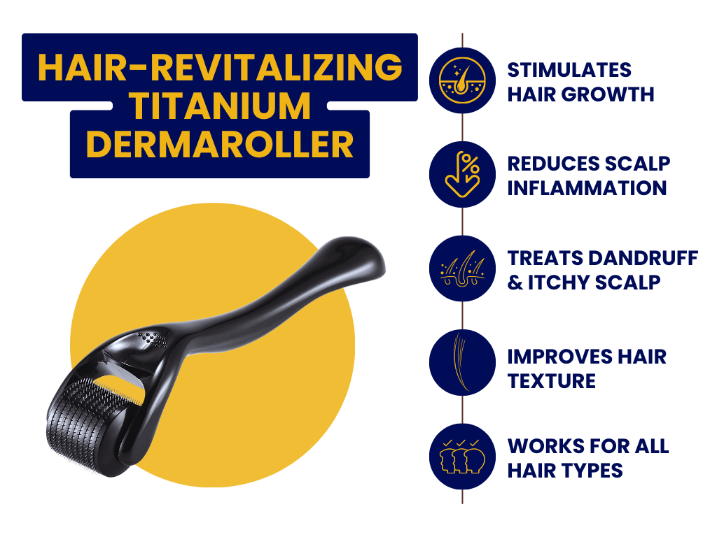 Keratin Hair Fibers & Scalp Dermaroller Gift Bundle