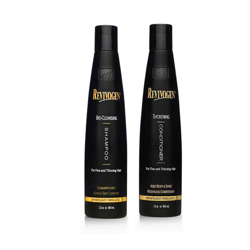 Hair Thickening and Revitalizing Bio-Cleansing Shampoo and Thickening Conditioner Set